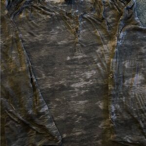 Calvin Klein Jeans Charcoal Tie-Dye Top